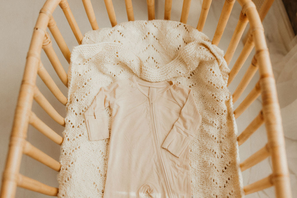 BAMBOO ZIP PJ | Bone