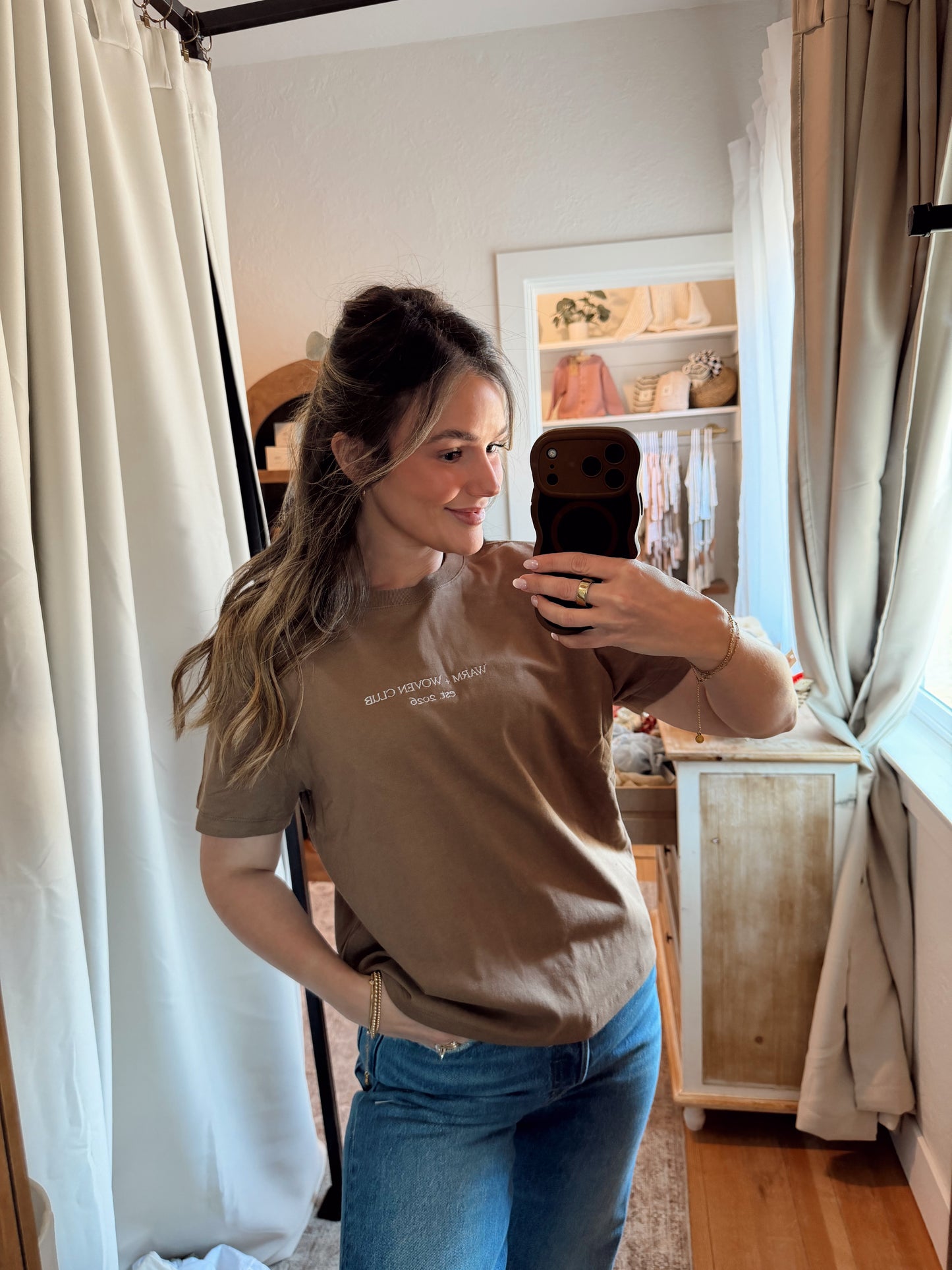 THE WARM + WOVEN BOXY TEE