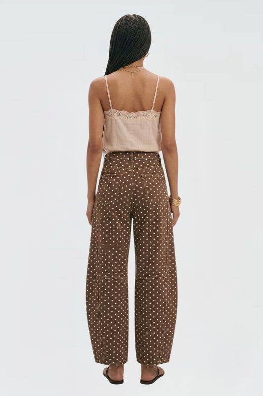 THE TOASTY DOT BARREL JEAN