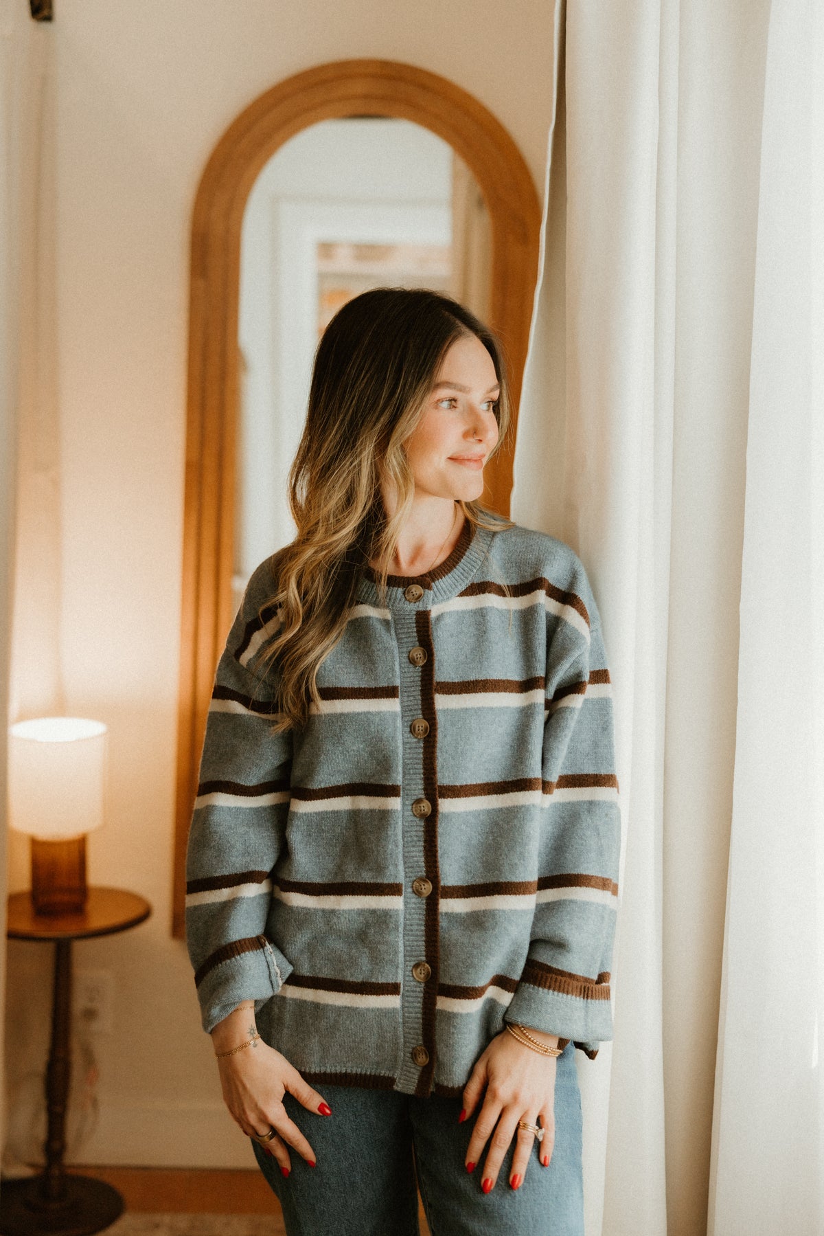 THE ASPEN STRIPE CARDIGAN
