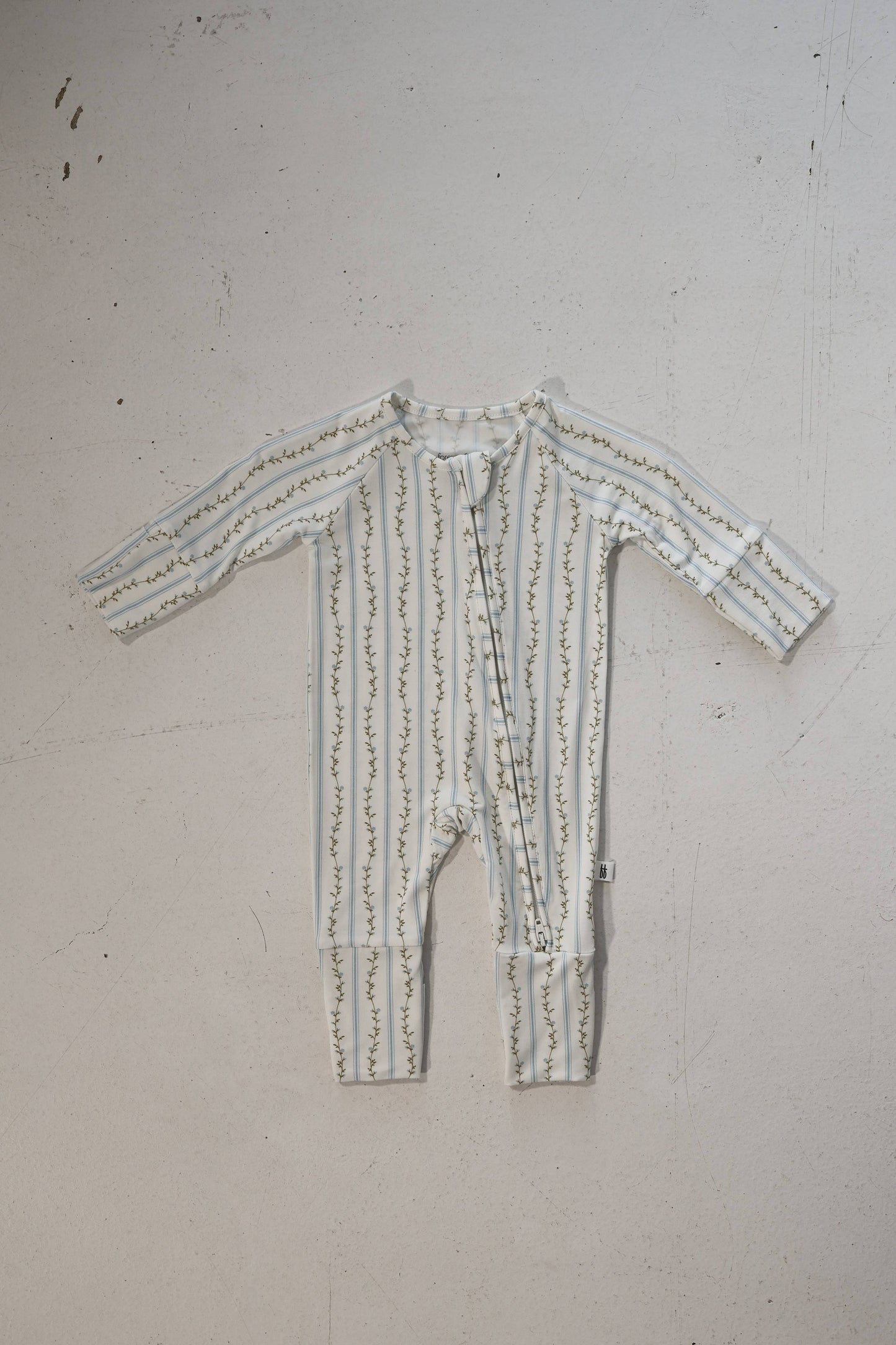 Bamboo Zip Pajamas | Dainty Vines