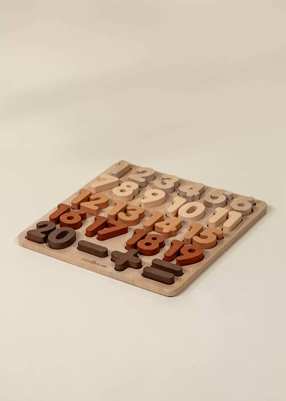 THE WOODEN NUMBERS SET