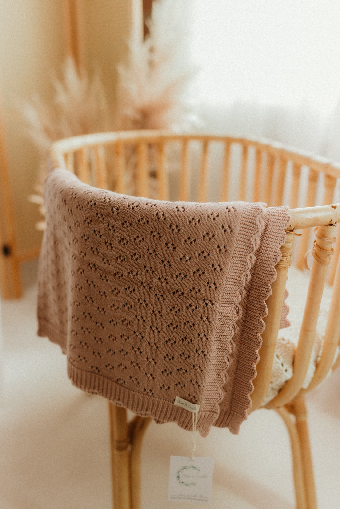 THE KNITTED COTTON BABY BLANKET