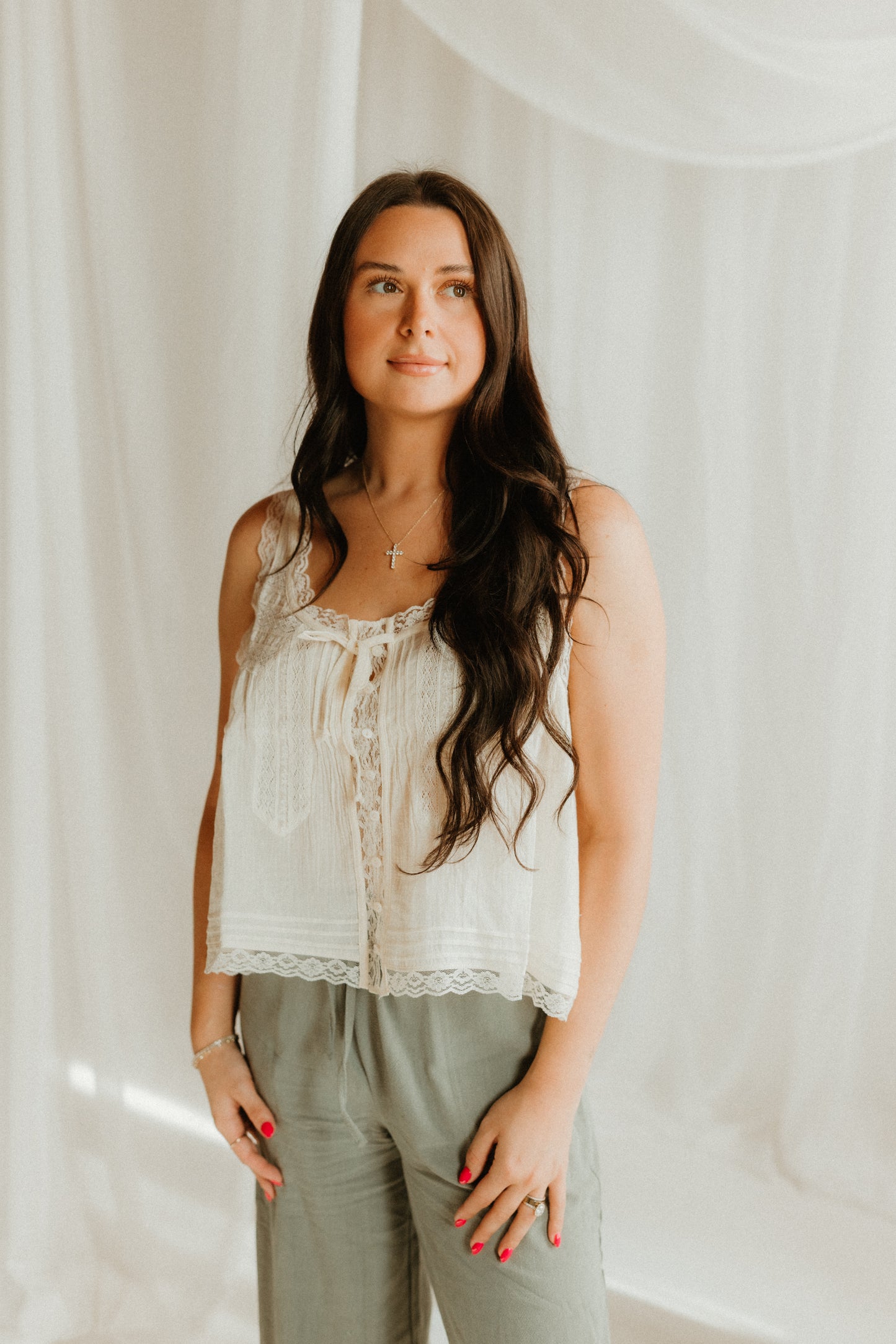 THE LILA LACE TANK