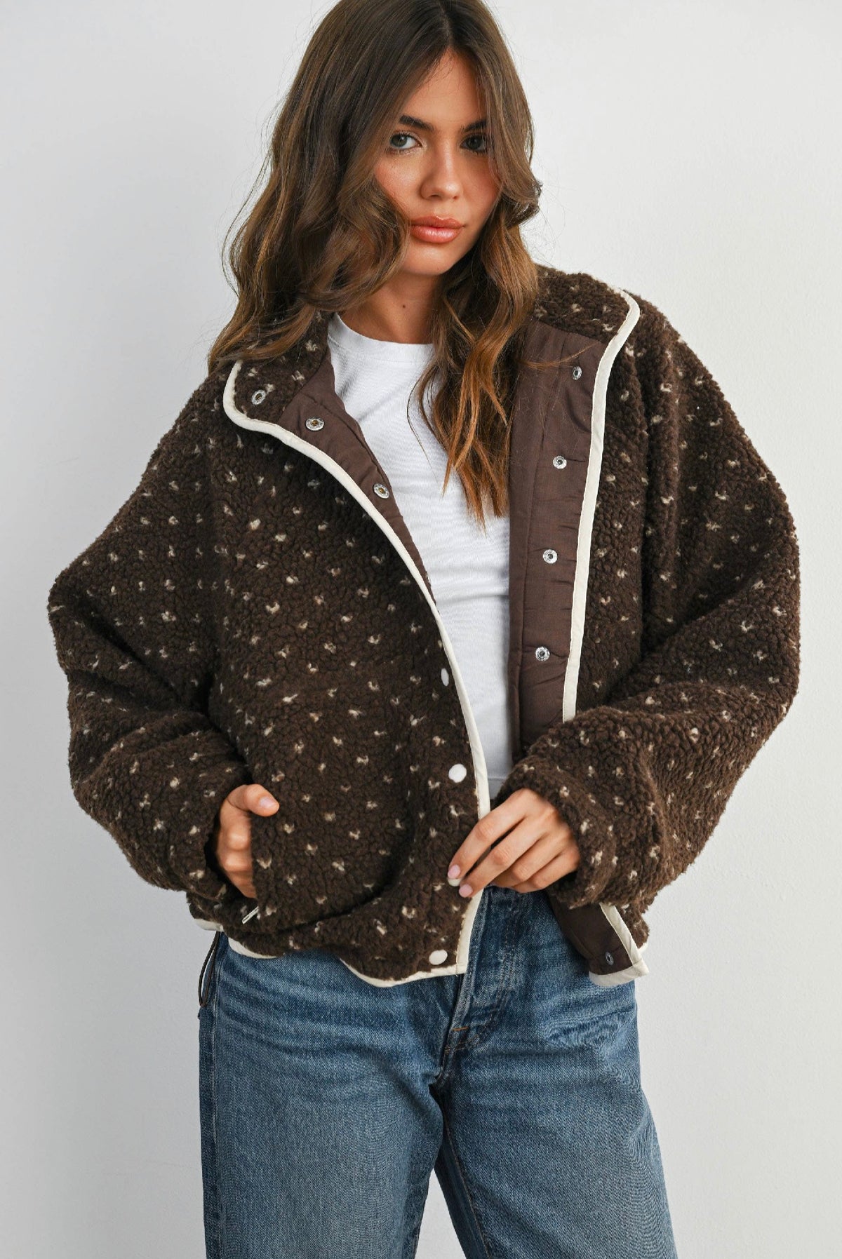 THE FLEECE BUTTON UP