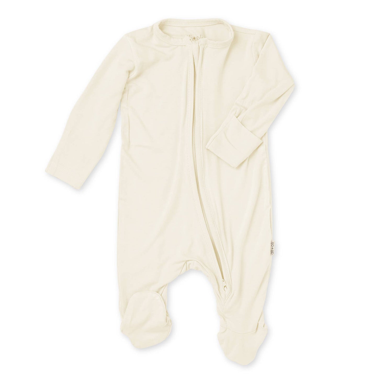 BAMBOO ZIP PJ | Ivory