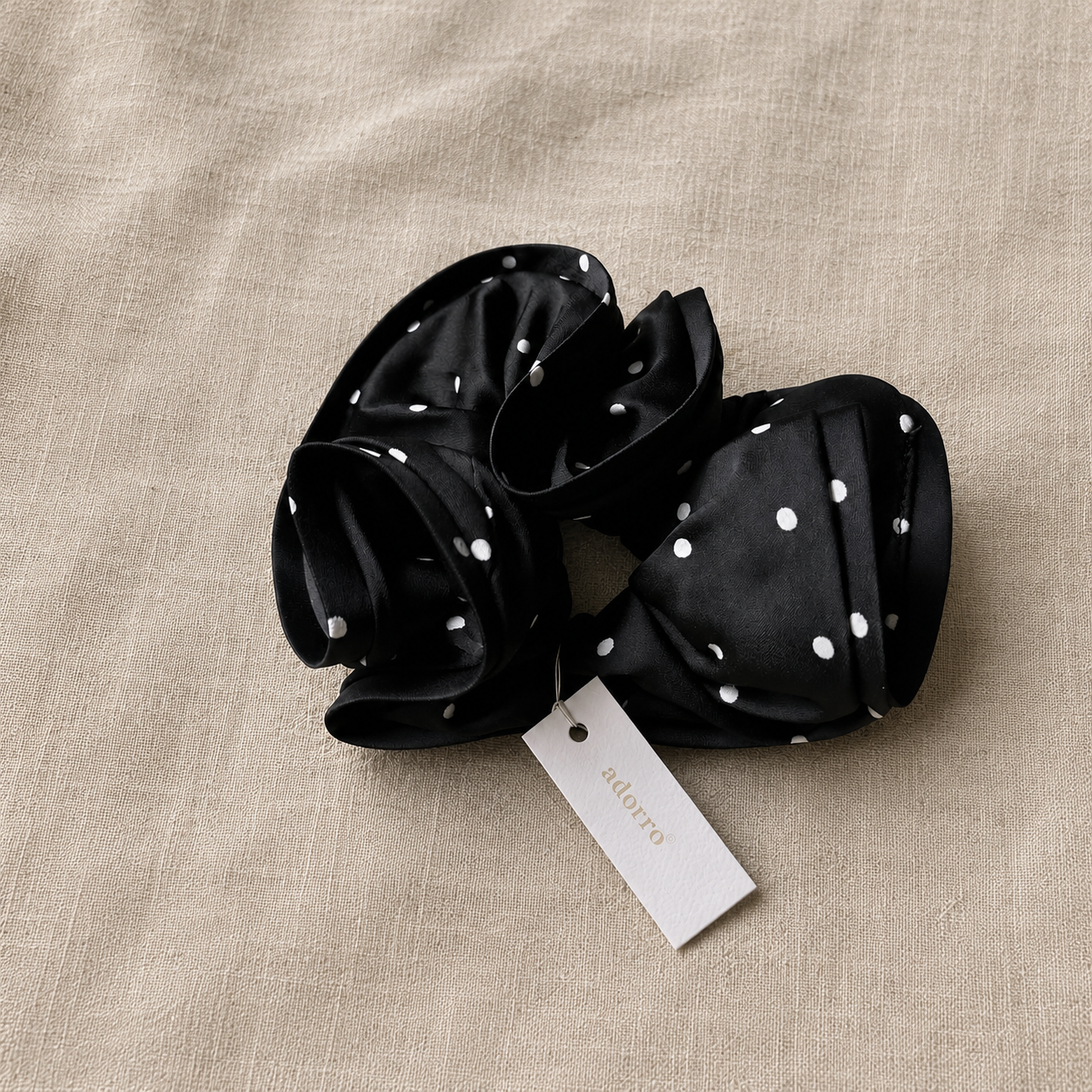 THE POLKA DOT MEGA SATIN SCRUNCHIE
