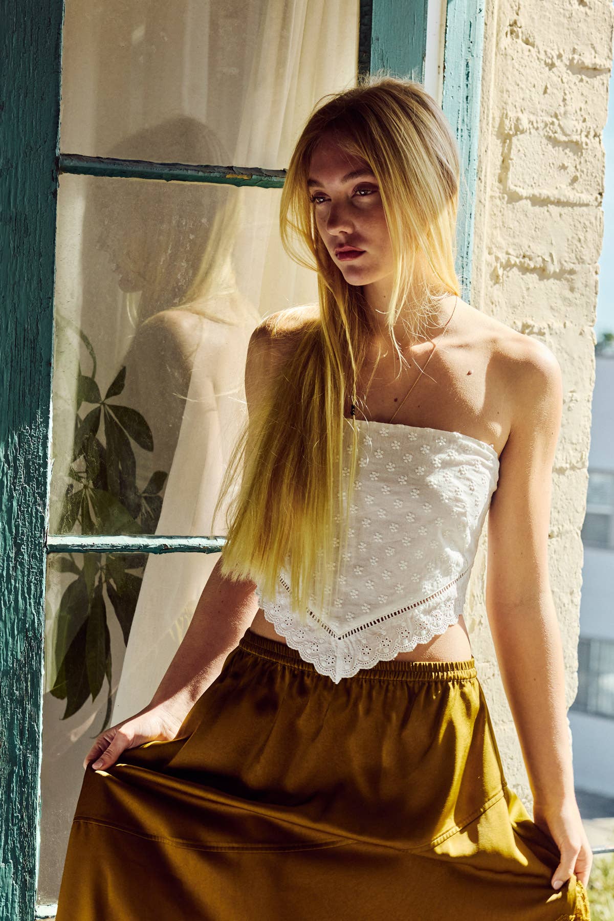 THE COTTON LACE BANDANA TOP