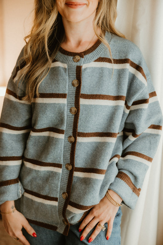THE ASPEN STRIPE CARDIGAN