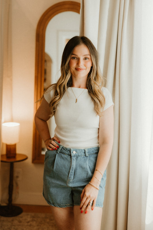 THE LINDEN DENIM SHORTS
