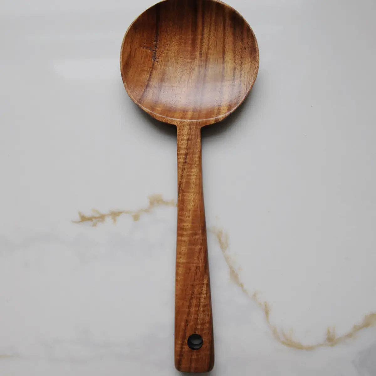 TEAK WOOD LONG HANDLE SPOON