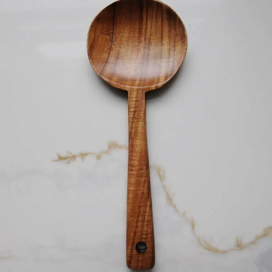 TEAK WOOD LONG HANDLE SPOON