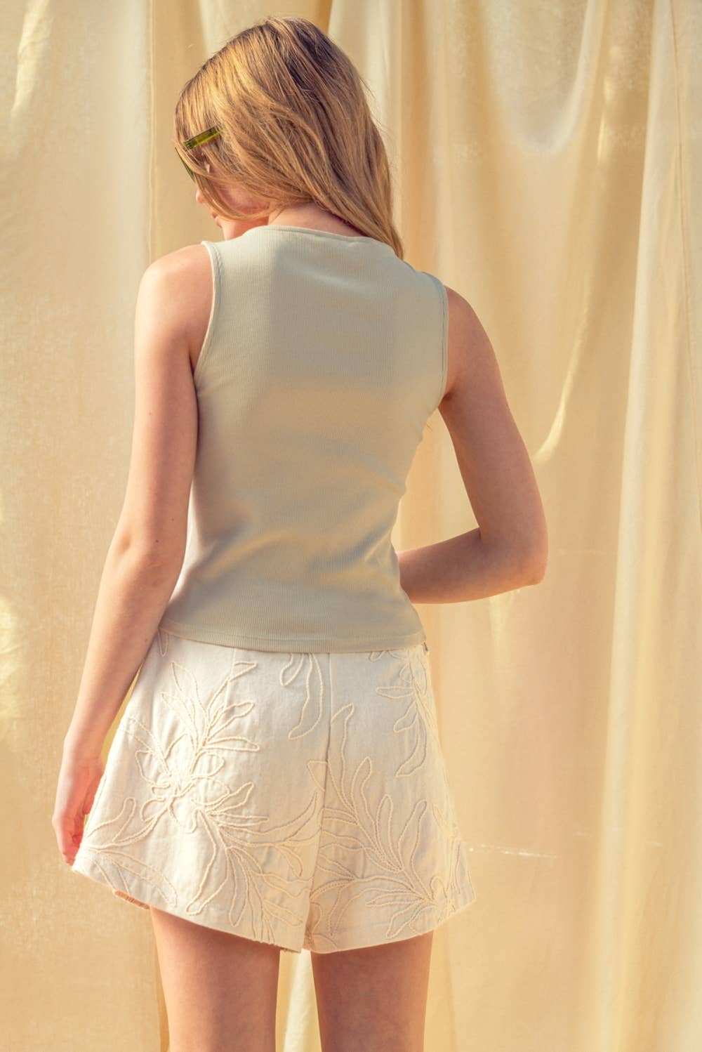 THE DOTTY RIBBED TANK