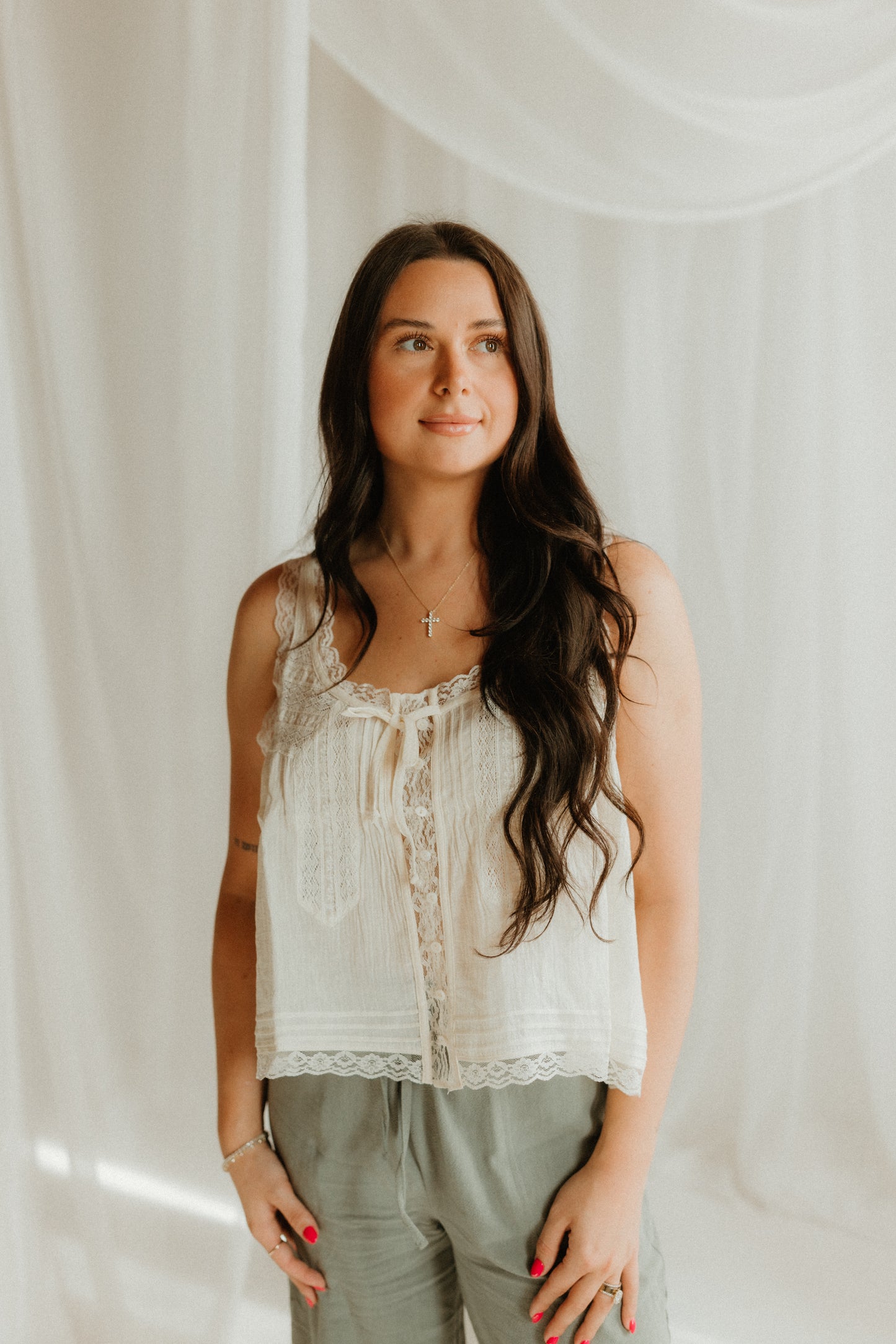 THE LILA LACE TANK