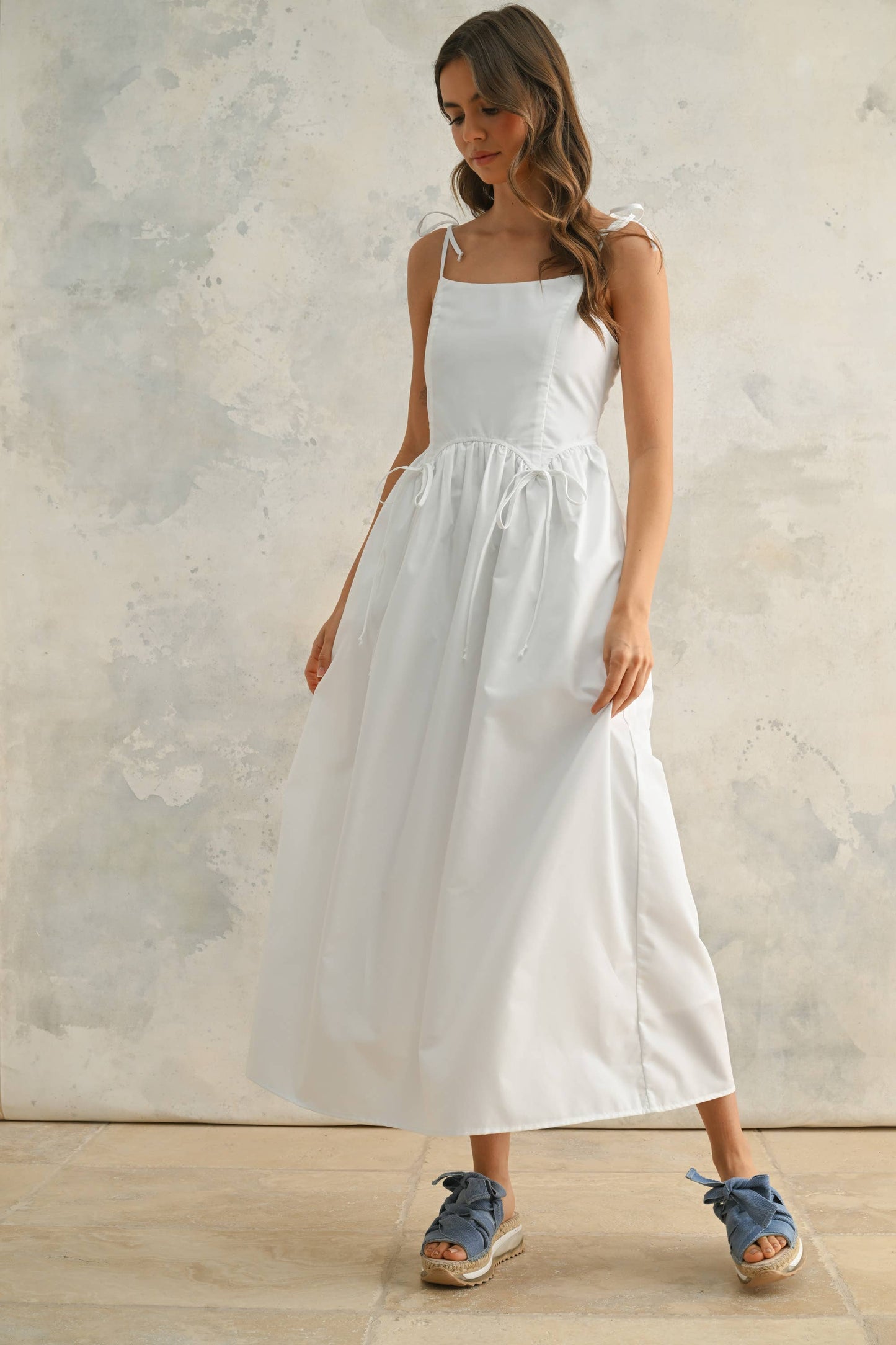 THE EVERLY BOW MIDI DRESS