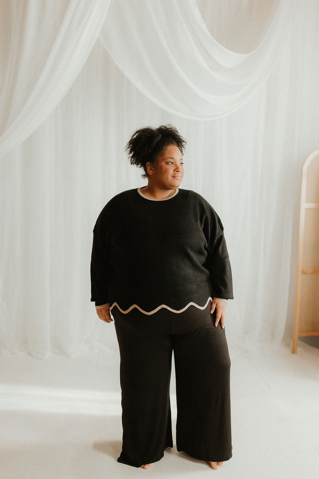 THE SOFT SCALLOPED SWEATER