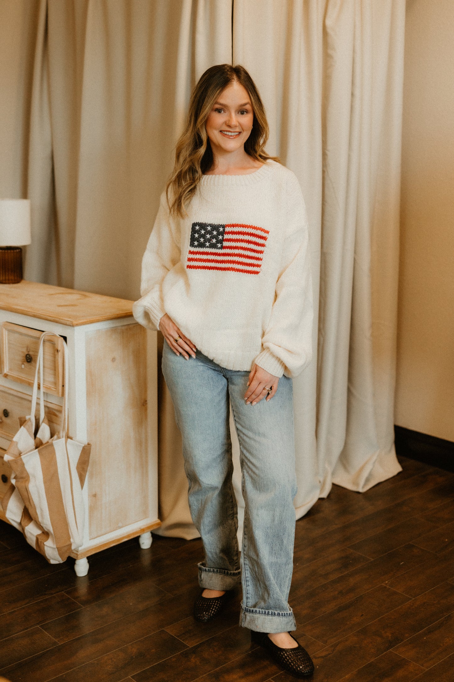 THE USA COZY KNIT SWEATER