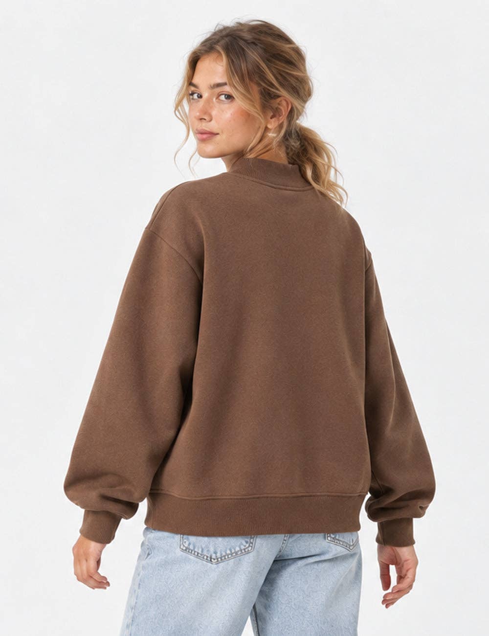 THE EVERYDAY FLEECE MOCKNECK