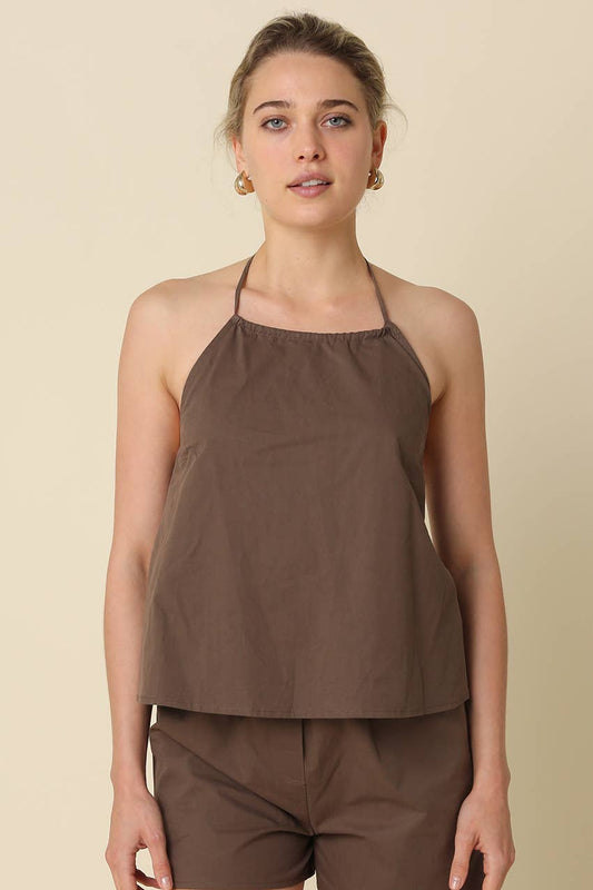 THE COTTON HALTER TOP