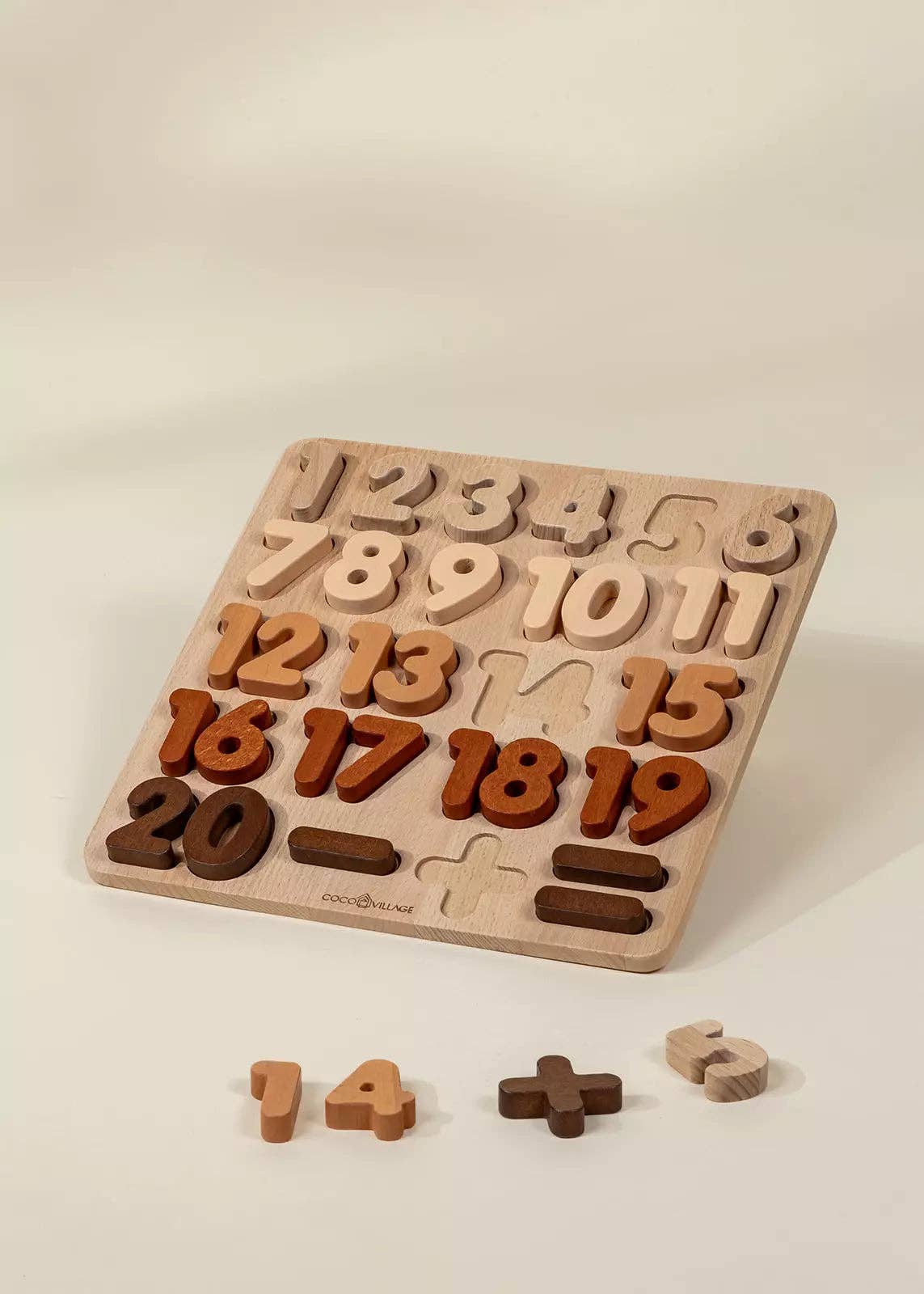 THE WOODEN NUMBERS SET