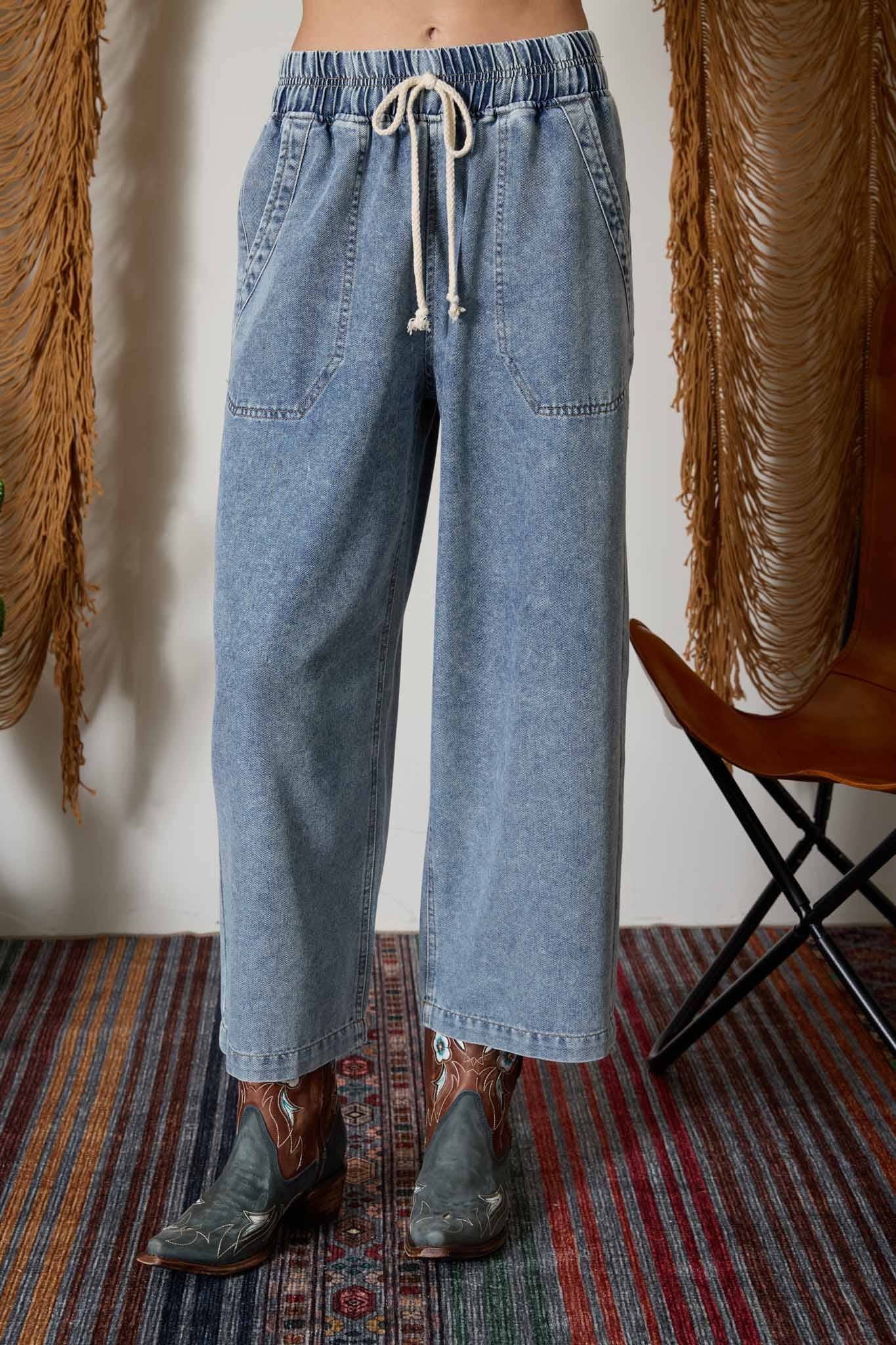 THE CANYON DRAWSTRING DENIM PANT