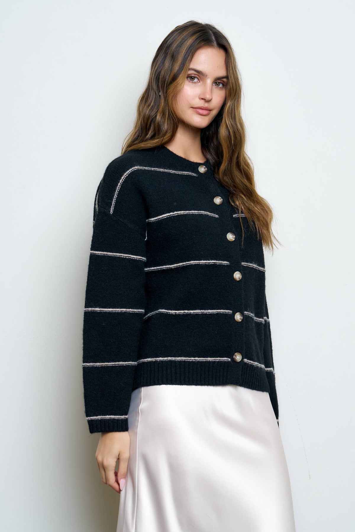 THE HERITAGE STRIPE CARDIGAN