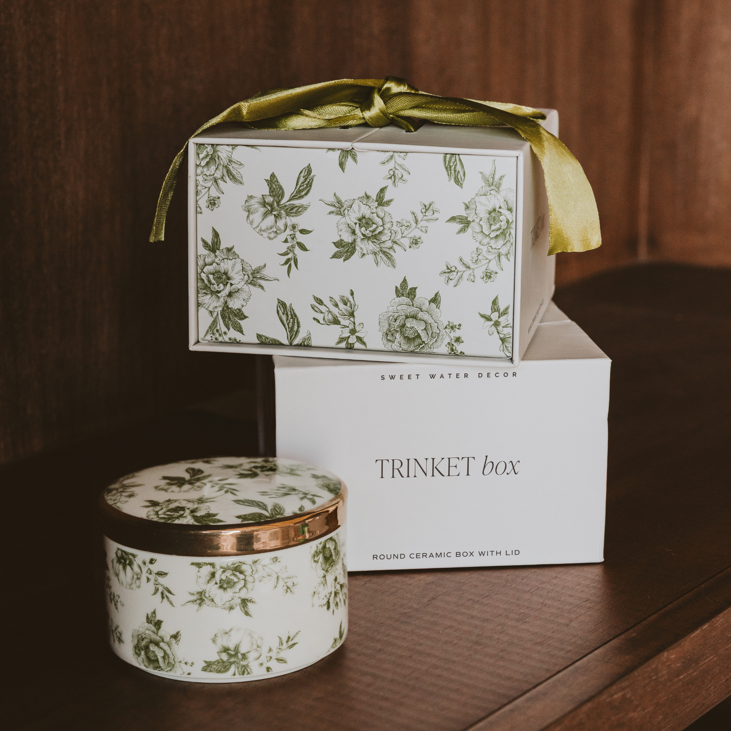 TRINKET DISH | GREEN DELFT