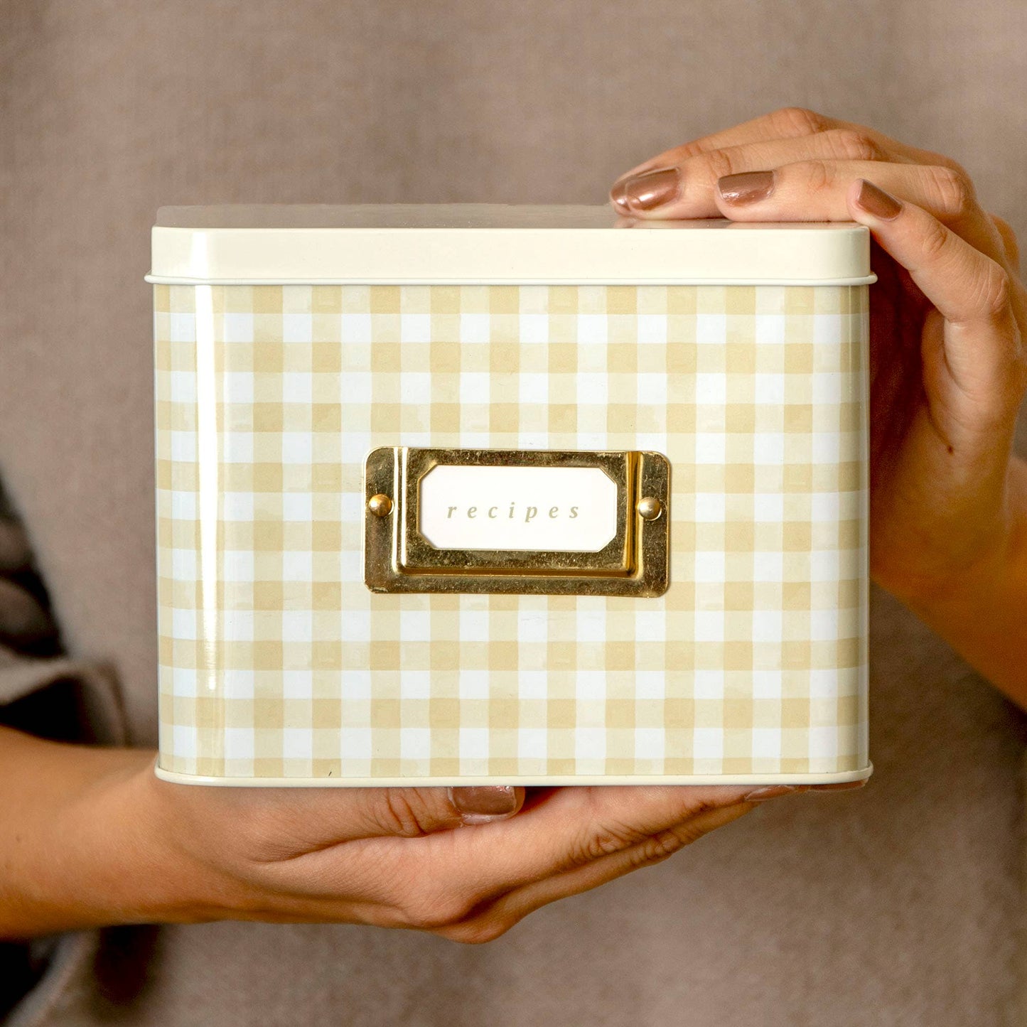 THE GINGHAM RECIPE TIN BOX