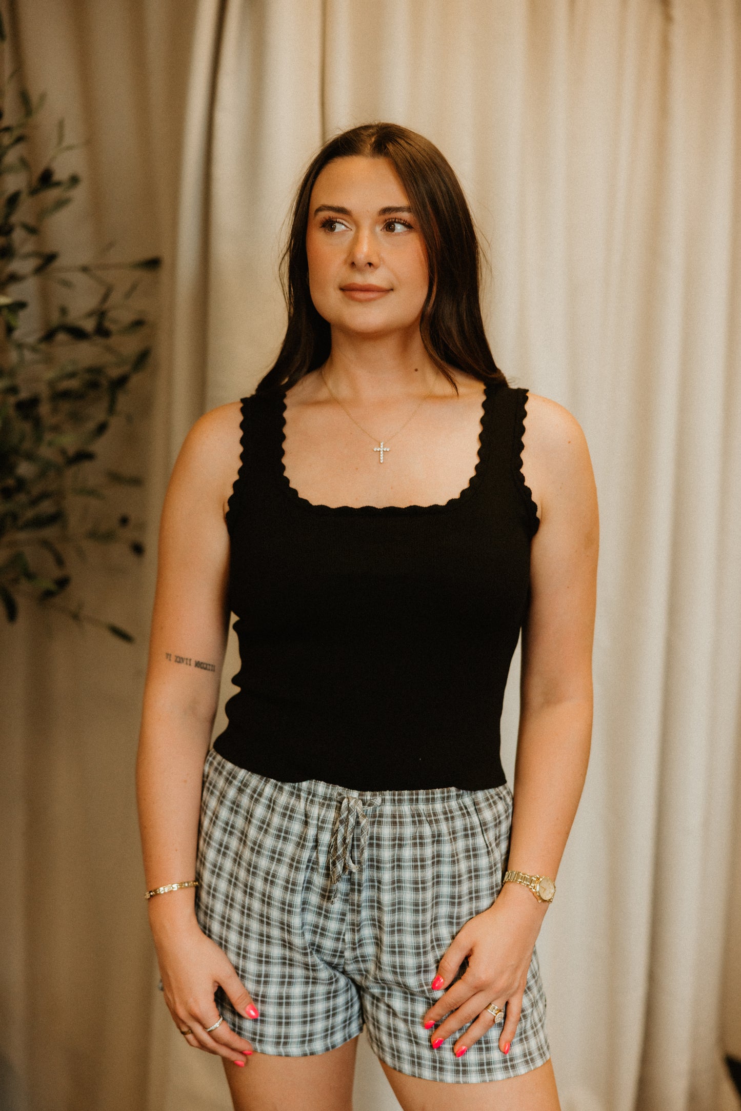 THE ERYN PLAID BOXER SHORTS