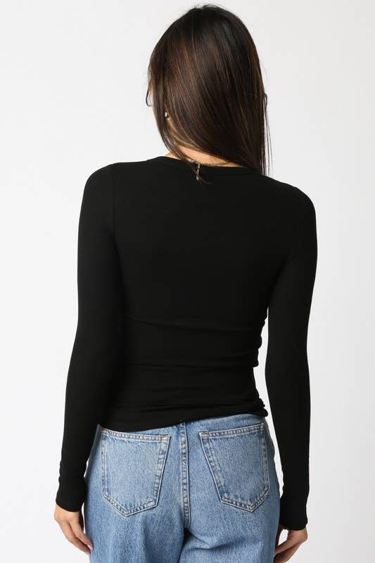 THE PERFECT RIBBED LONG SLEEVE