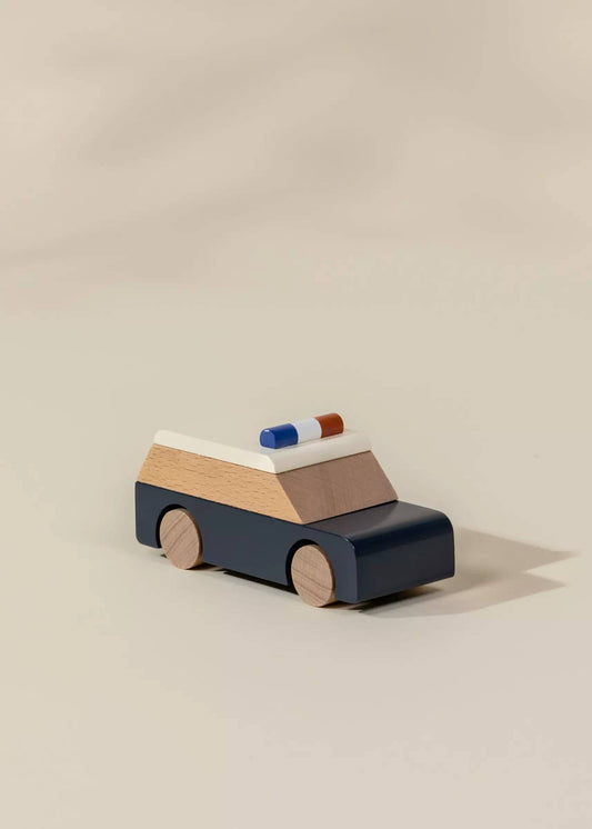THE WOODEN VEHICLE - POLICE CAR