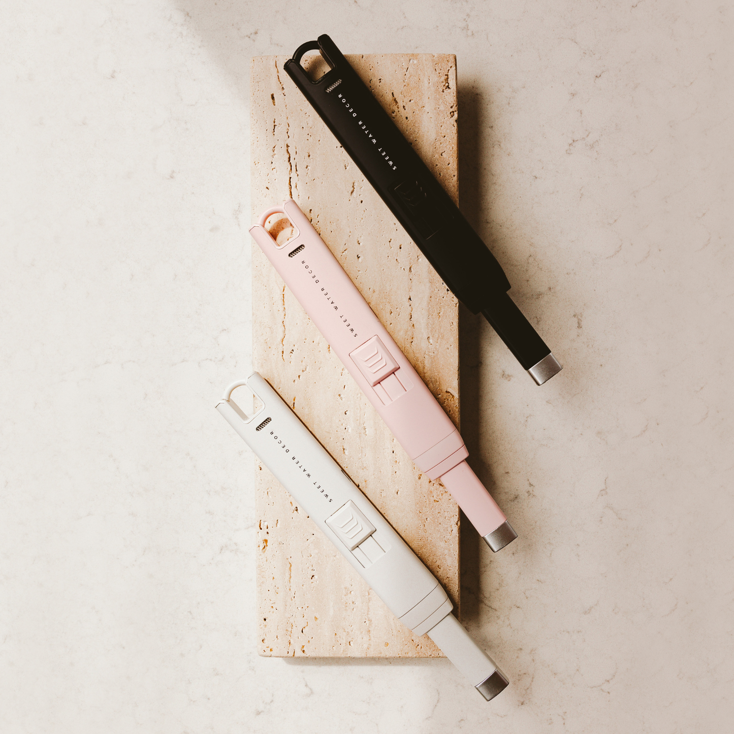 LARGE RECHARGEABLE ELECTRIC LIGHTER - SLATE WHITE