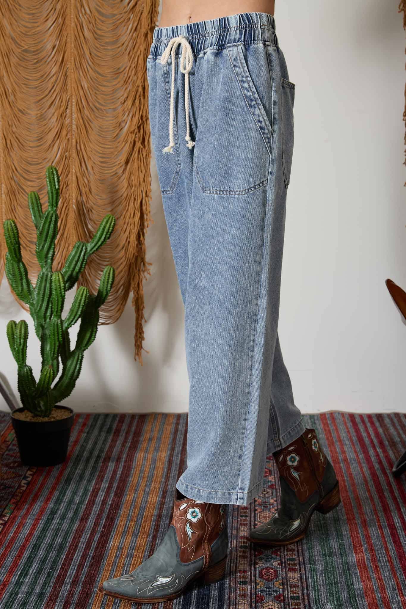 THE CANYON DRAWSTRING DENIM PANT