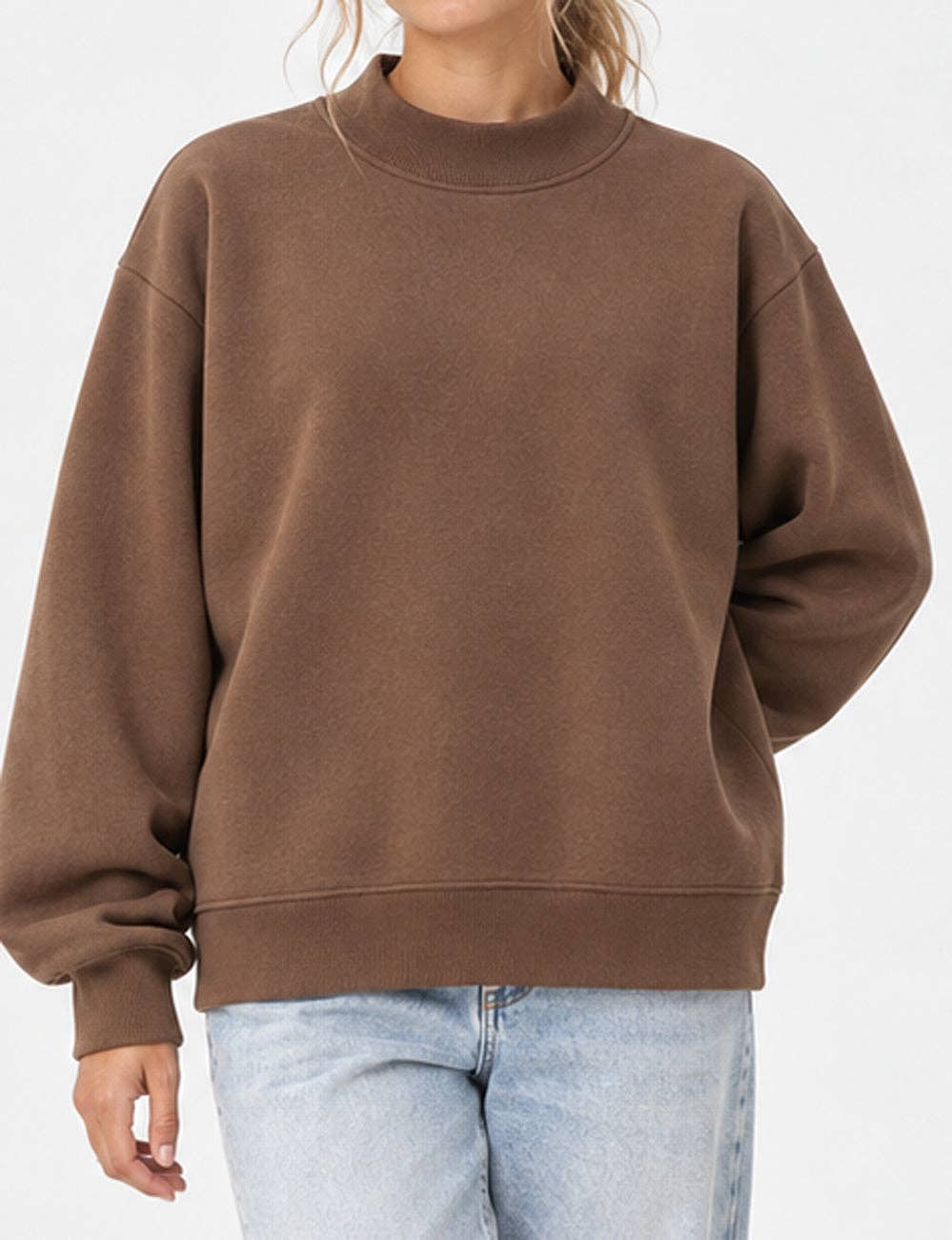 THE EVERYDAY FLEECE MOCKNECK