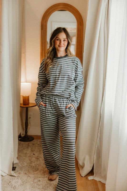 THE MARLOW STRIPE LOUNGE SET