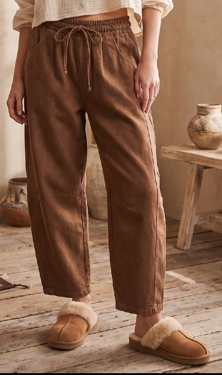 THE SLOUCHY WASHED BARREL PANT