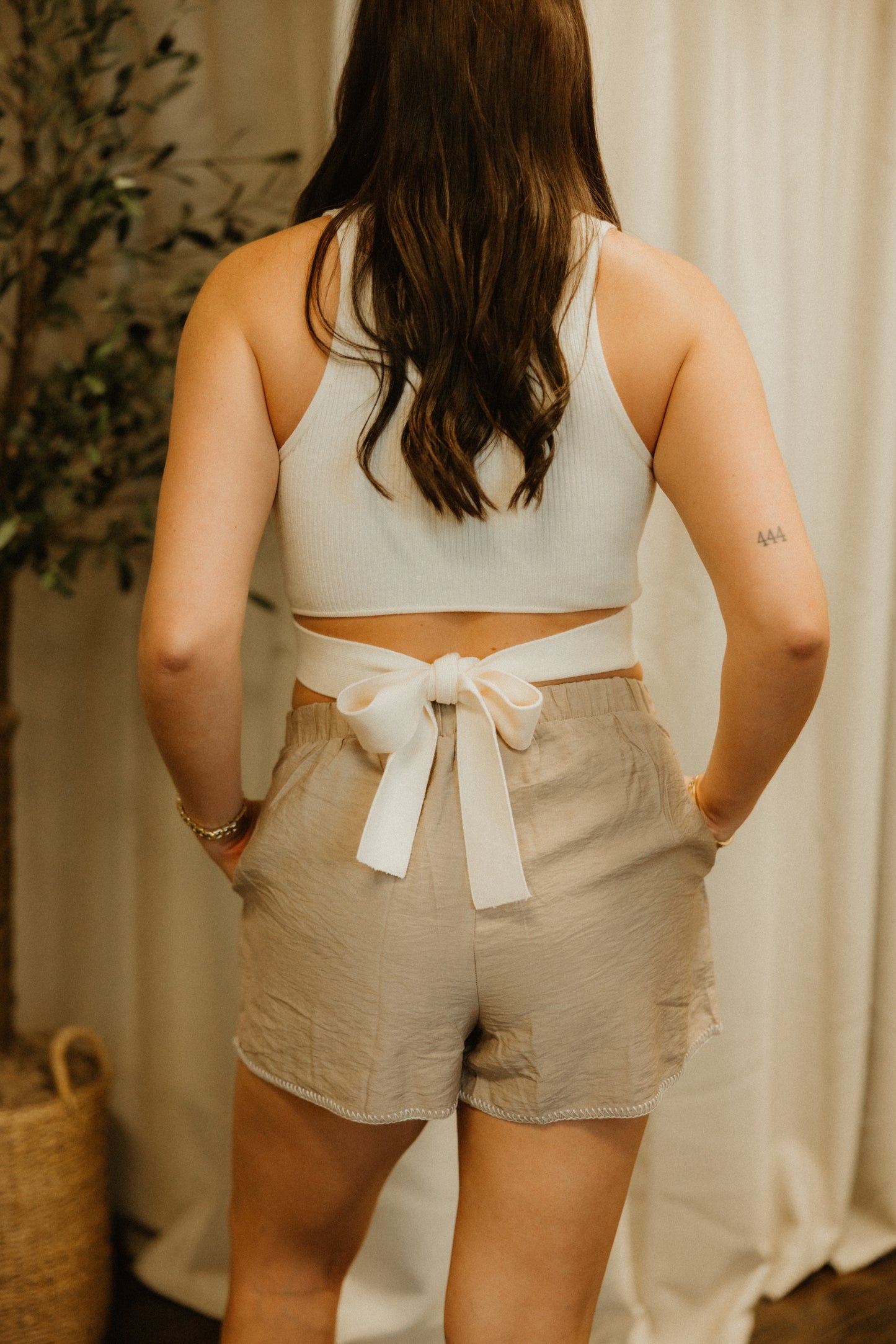 THE KNIT TIE BACK TANK