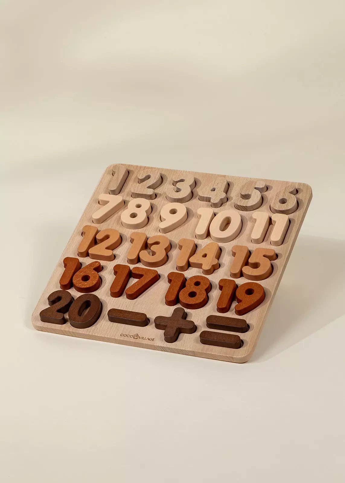 THE WOODEN NUMBERS SET