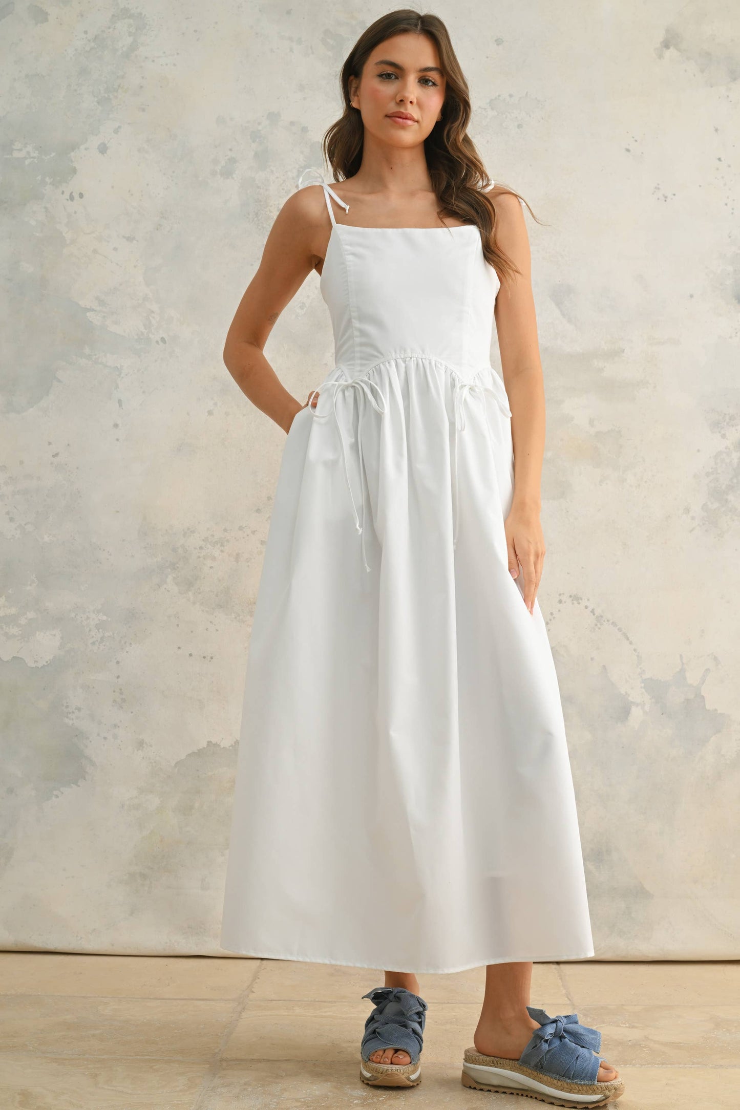 THE EVERLY BOW MIDI DRESS