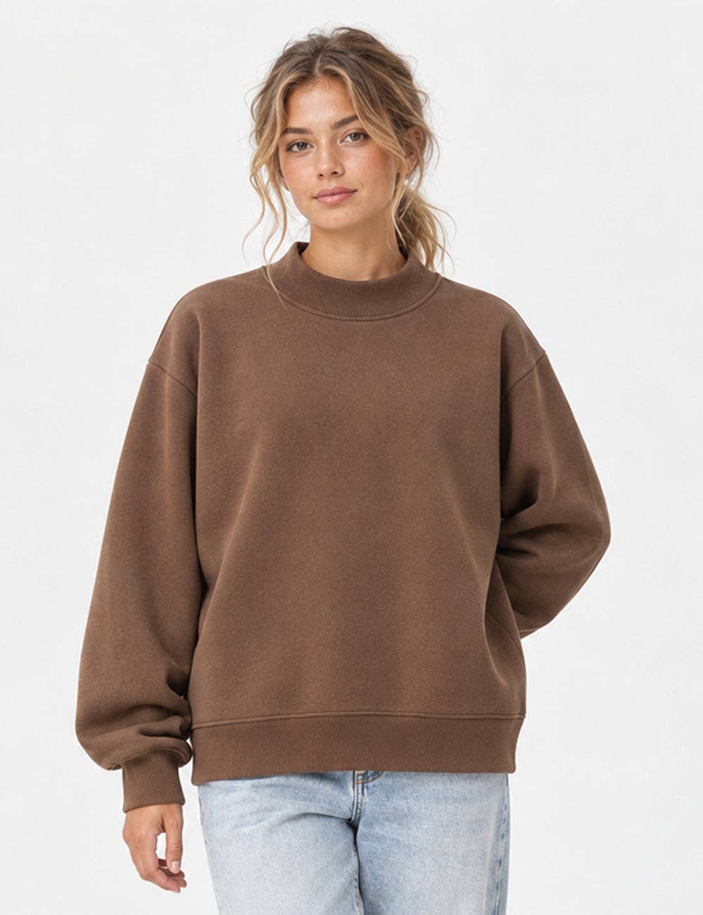 THE EVERYDAY FLEECE MOCKNECK
