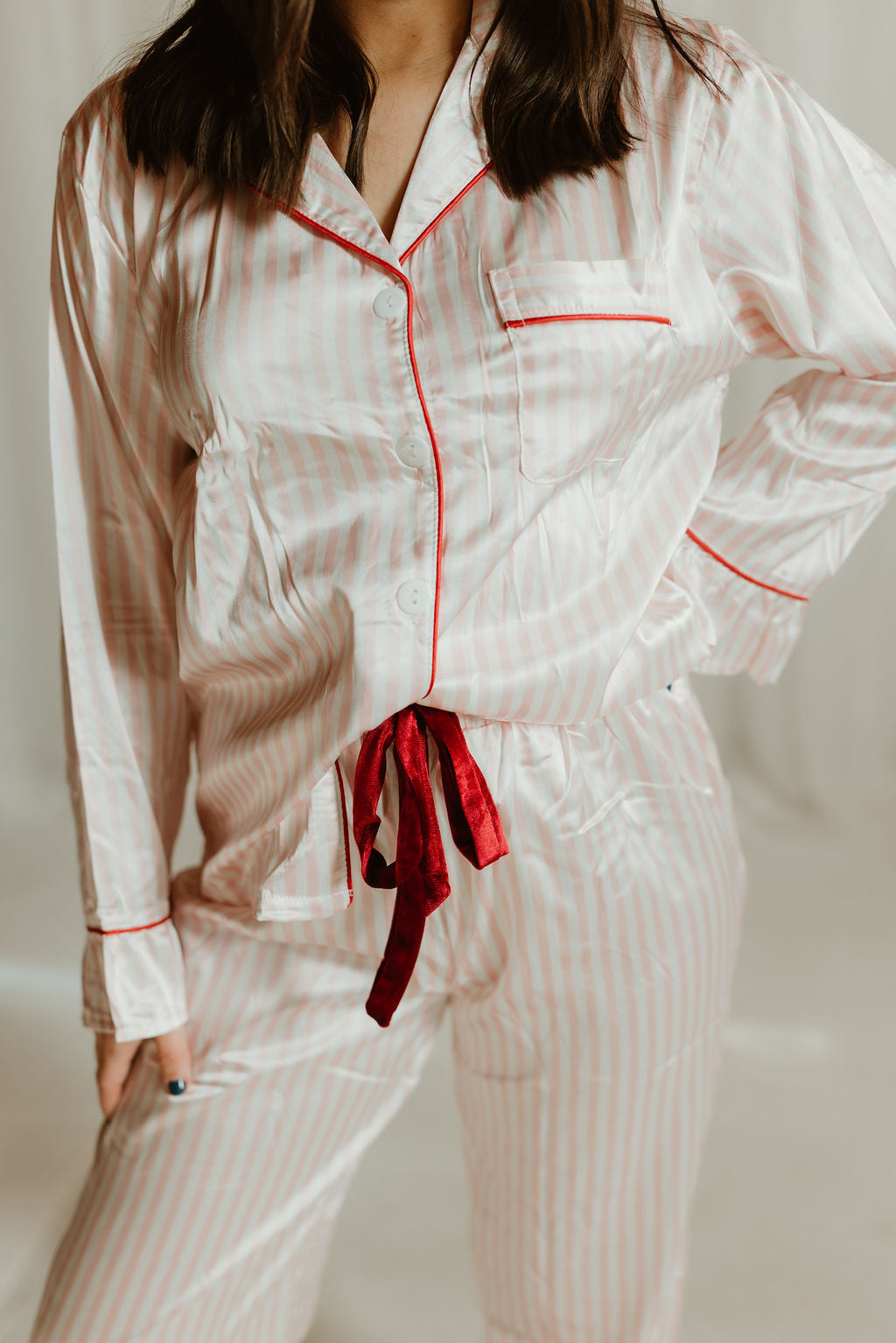 THE LOVE NOTE SATIN SET
