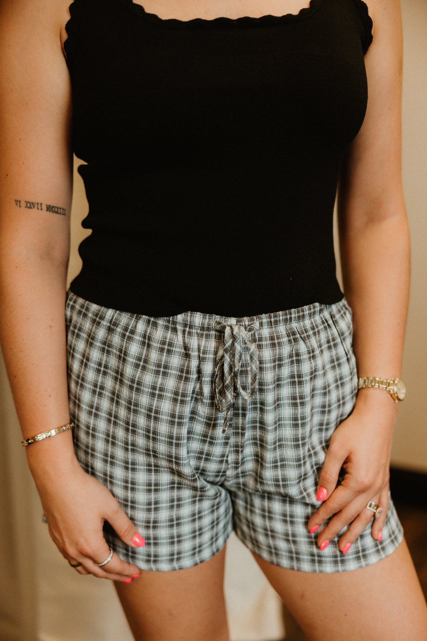 THE ERYN PLAID BOXER SHORTS