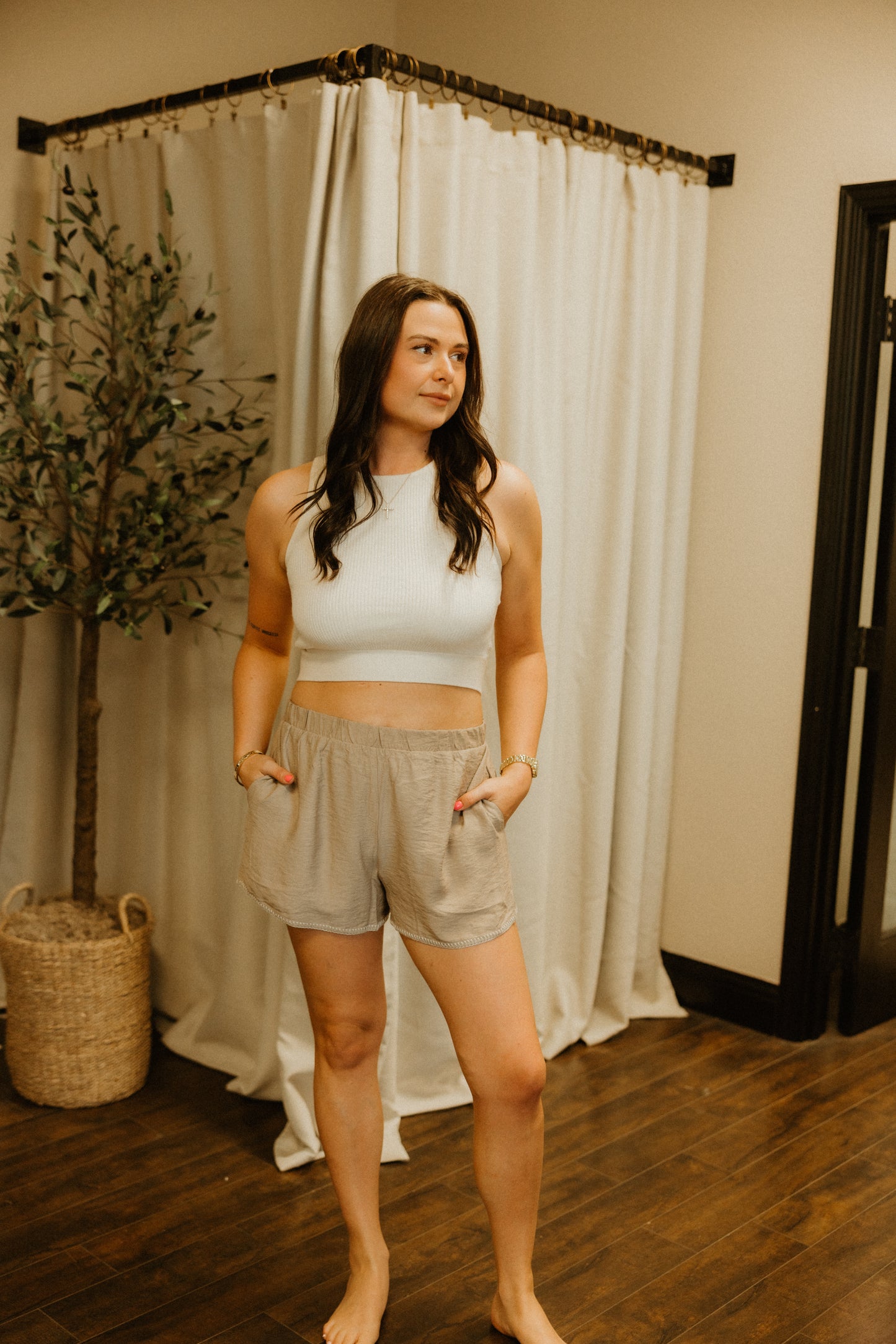 THE KNIT TIE BACK TANK
