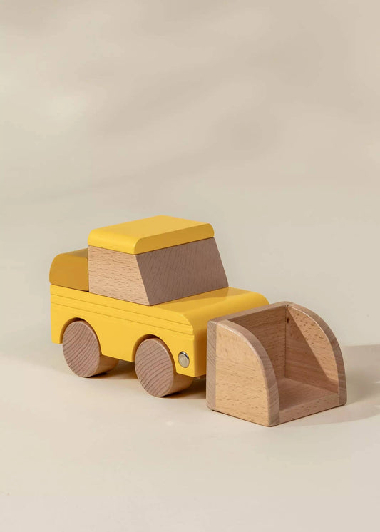 THE WOODEN CONSTRUCTION VEHICLE - BULLDOZER