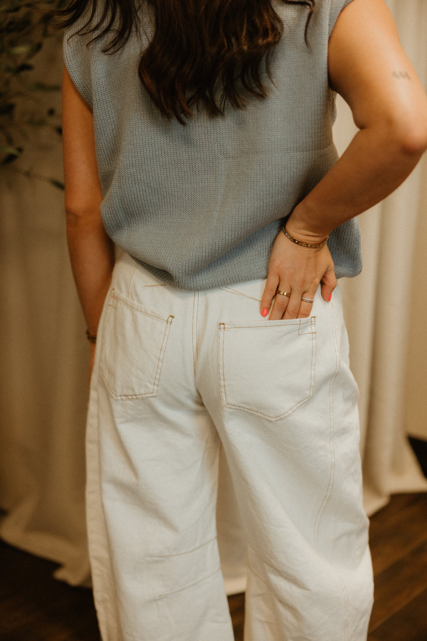 THE WHITE BIRCH UTILITY PANT - BARREL LEG