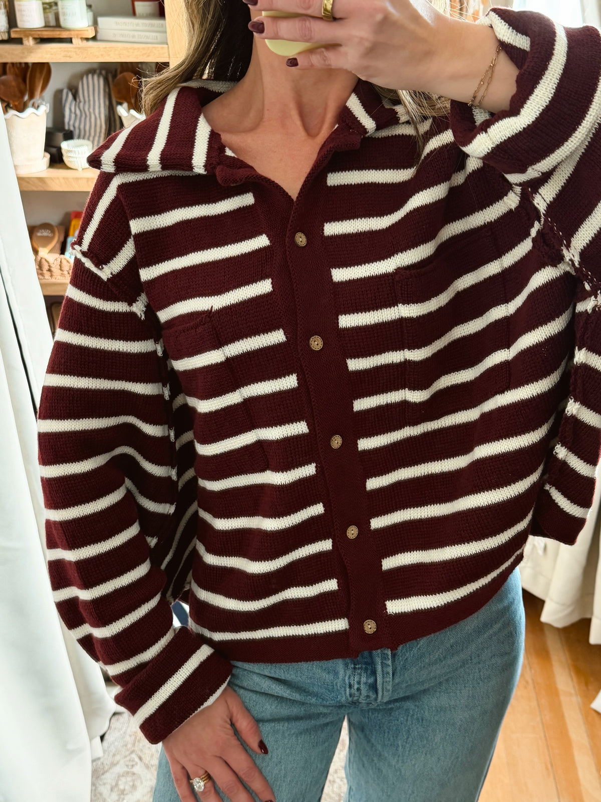 THE FRANKIE STRIPE CARDIGAN