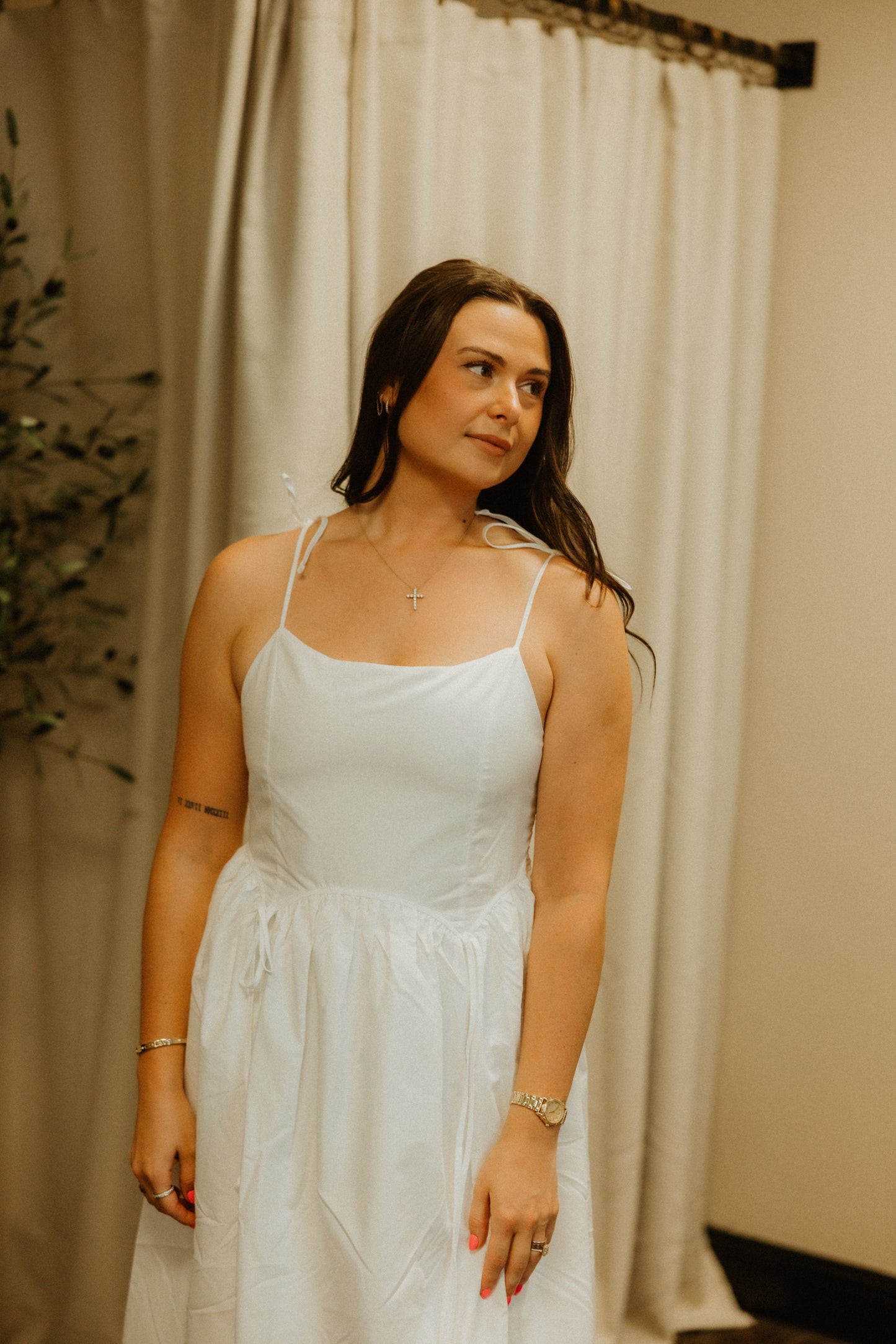 THE EVERLY BOW MIDI DRESS
