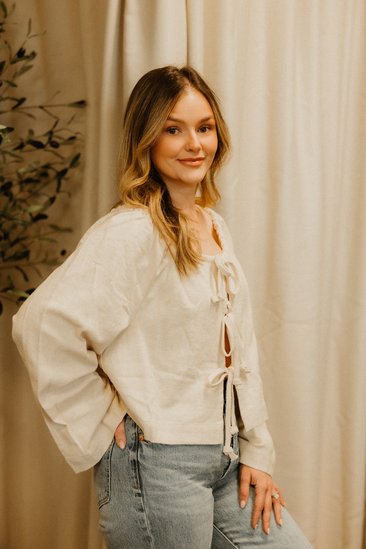 THE SEABROOK TIE TOP