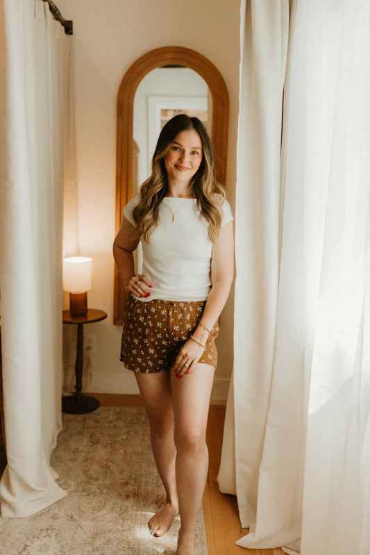 THE MEADOW FLORAL SHORTS