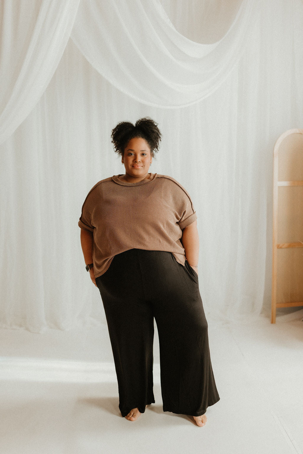 THE COCOA RIBBED TOP